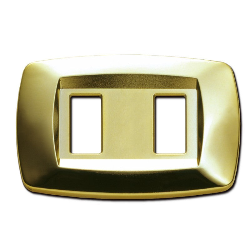 Master Modì per Bticino placca 1 modulo colore ottone lucido MD211 Master Modì per Bticino placca 1 modulo colore ottone lucido MD211